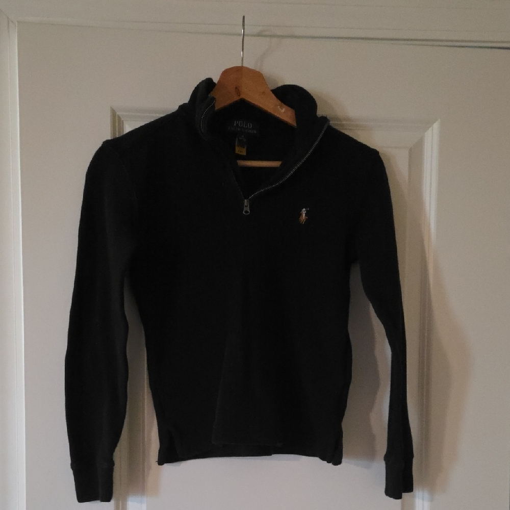 Polo by Ralph Lauren Boys Black Zip-Up Sweater